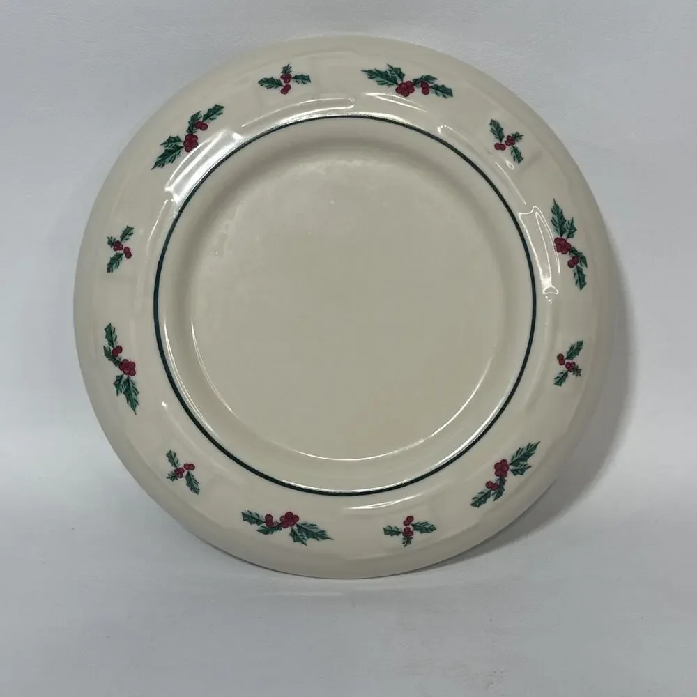 Longaberger Pillar Candle Holder Traditional Holly No 38032 In Original Box